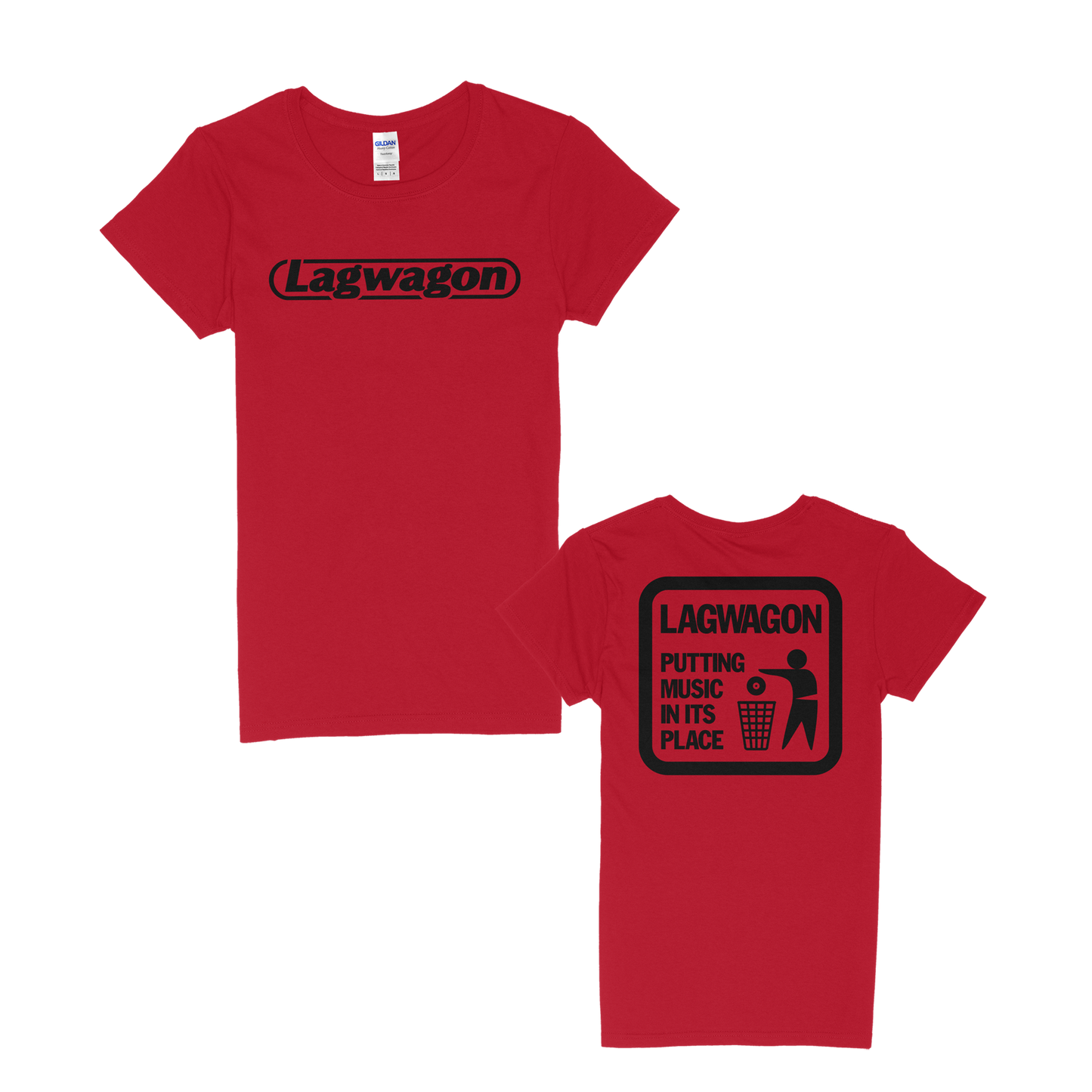 Lagwagon (Putting Music Red) Girl Fitted T-Shirt